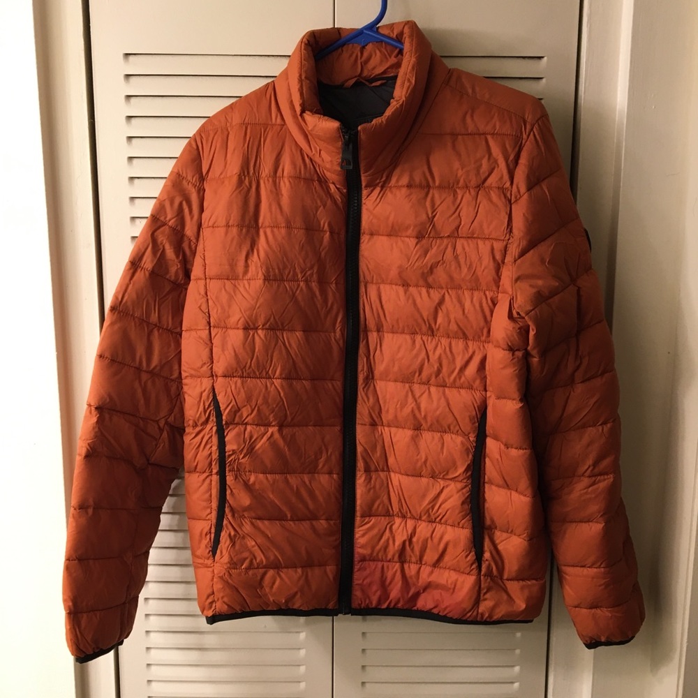 Men’s Guess Puffer Jacket sz. S Orange